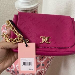 Juicy NWT Pink Women Bag with Gold Chain